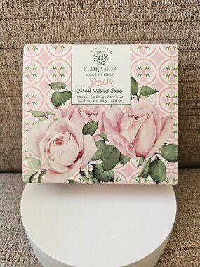 Diamante Rose Triple Milled Soap Bar Set – Made in Italy (2 x 200g) NEW